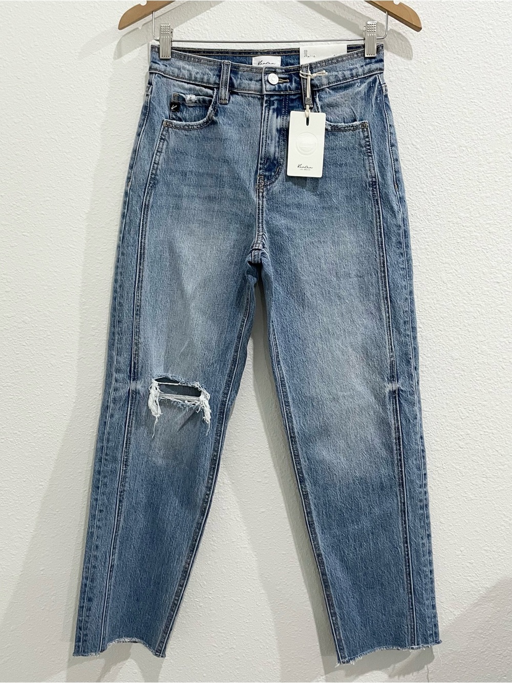 Kancan Distressed 90’s Boyfriend Jeans Tapered